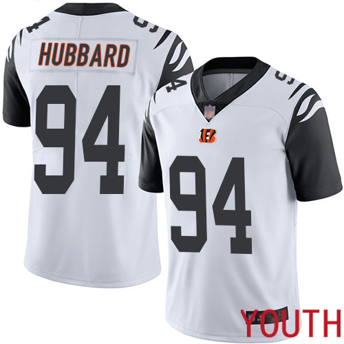 Cincinnati Bengals Limited White Youth Sam Hubbard Jersey NFL Footballl #94 Rush Vapor Untouchable